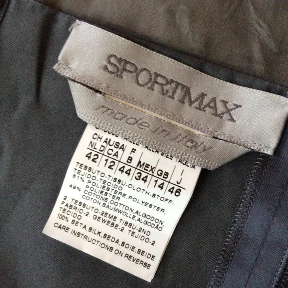 Max Mara sportmax dress, gunmetal grey, 12 - Picture 5 of 8